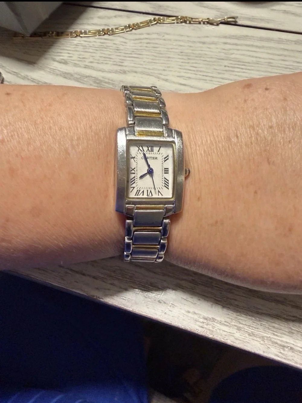 Cartier Silver-Tone Stainless Steel Quartz Watch
